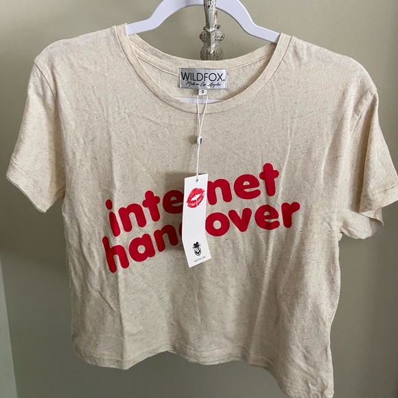 NWT Wildfox Internet Hangover Tee Shirt Small - Picture 2 of 5